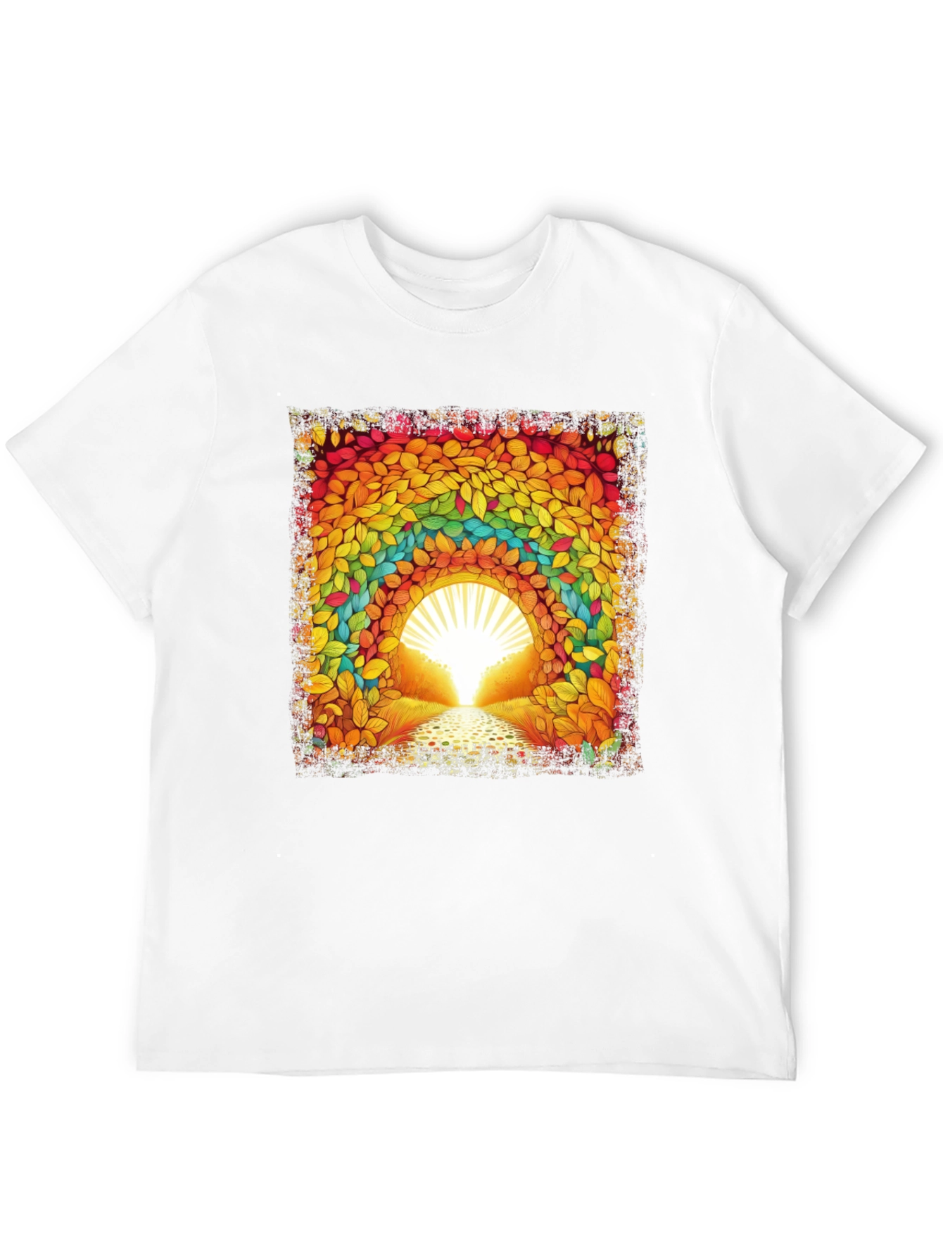 Rainbow Leaf Tunnel Graphic Tee