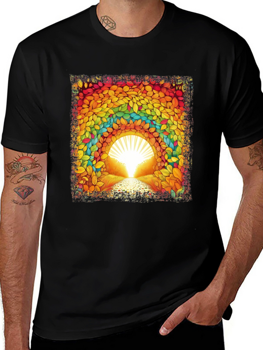 Rainbow Leaf Tunnel Graphic Tee