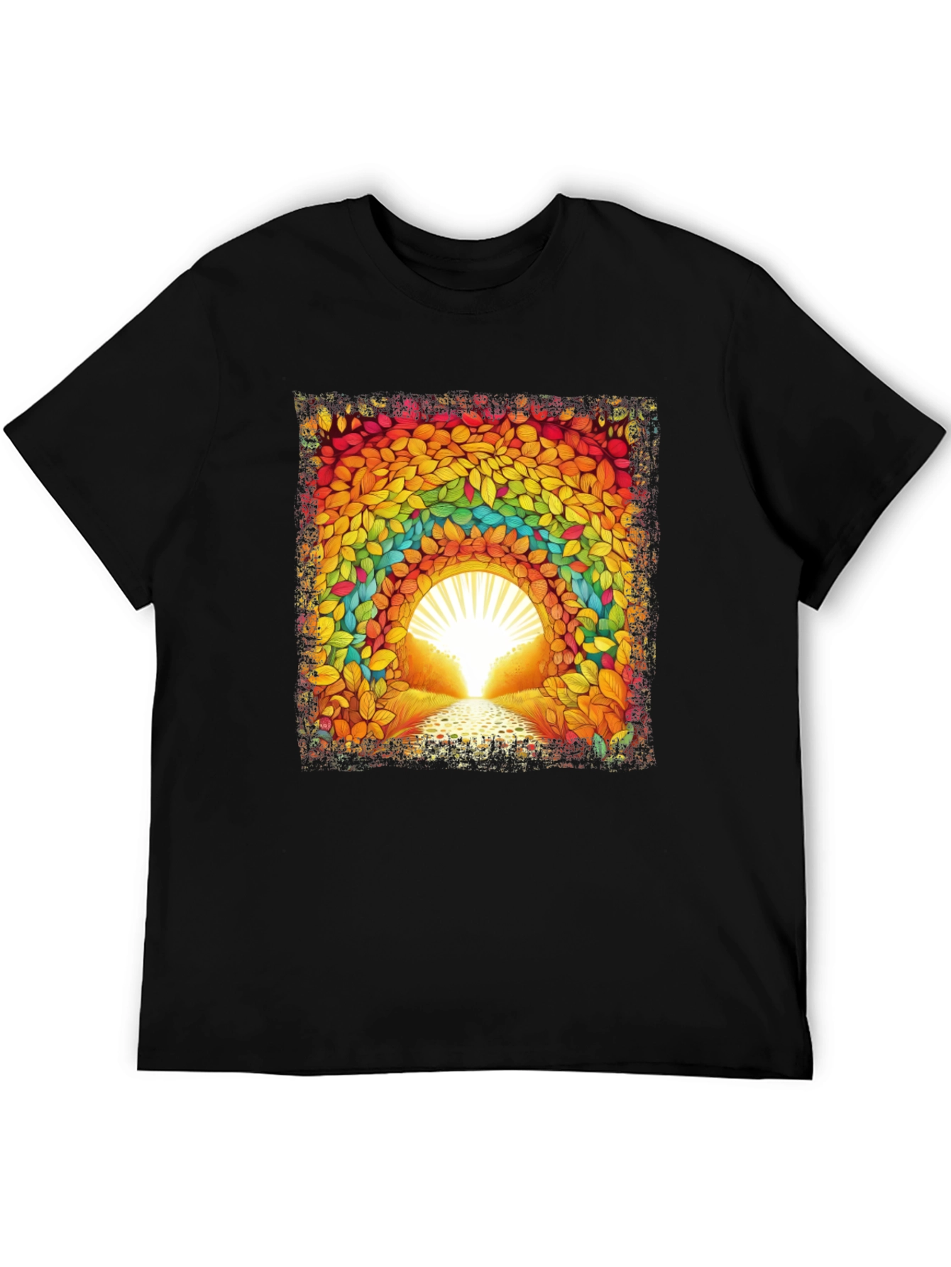 Rainbow Leaf Tunnel Graphic Tee