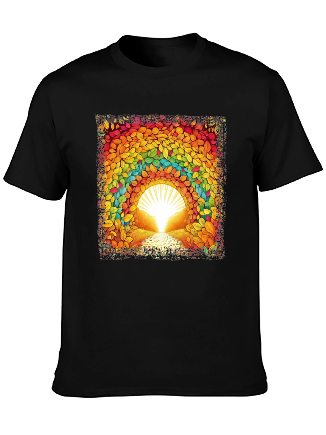 Rainbow Leaf Tunnel Graphic Tee
