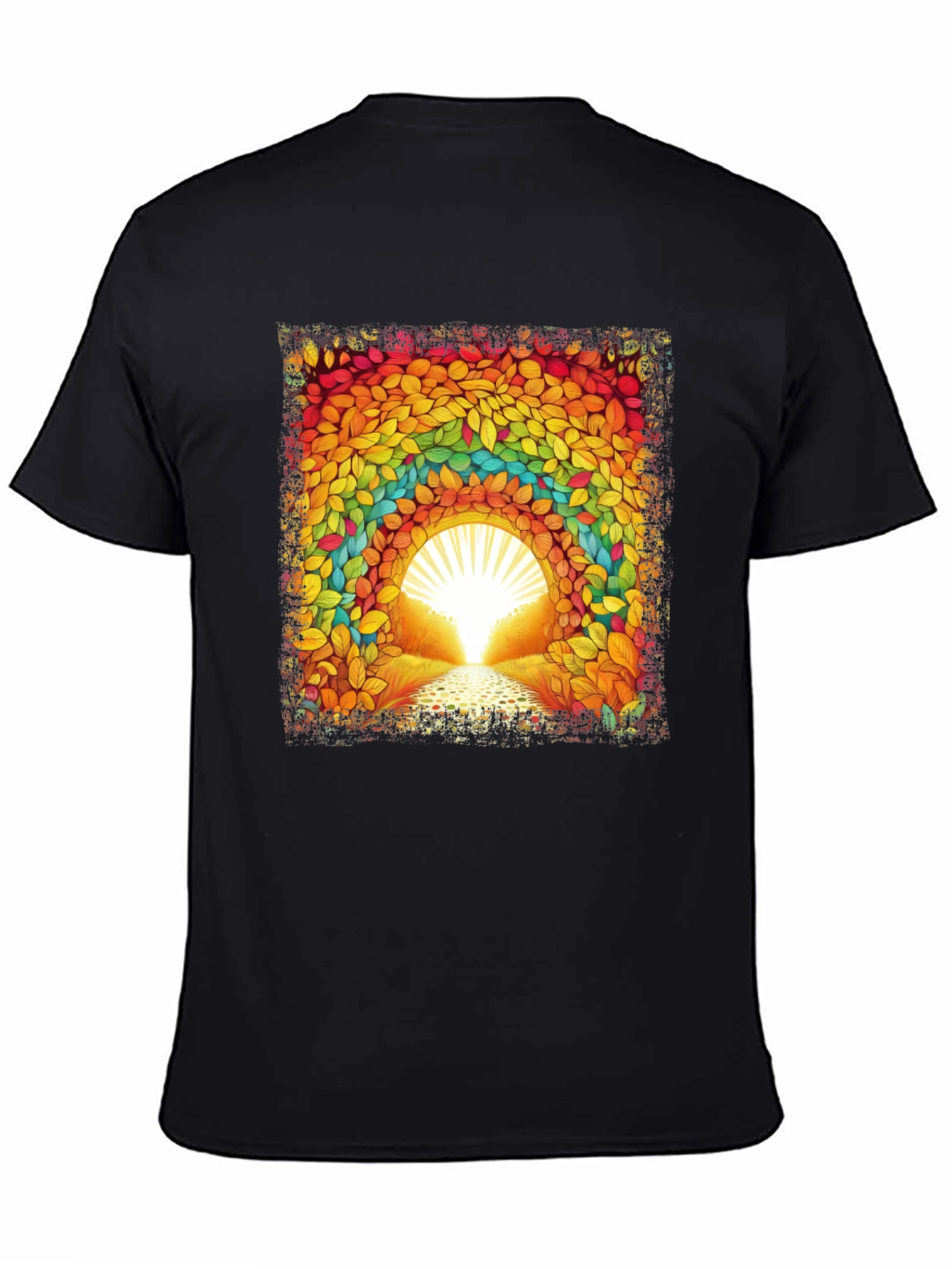 Rainbow Leaf Tunnel Graphic Tee