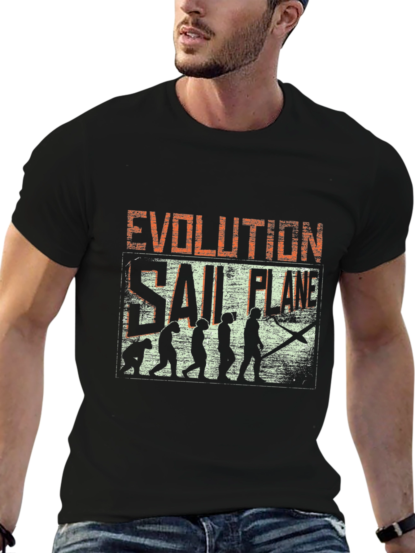 Evolution of Sail Plane T-Shirt