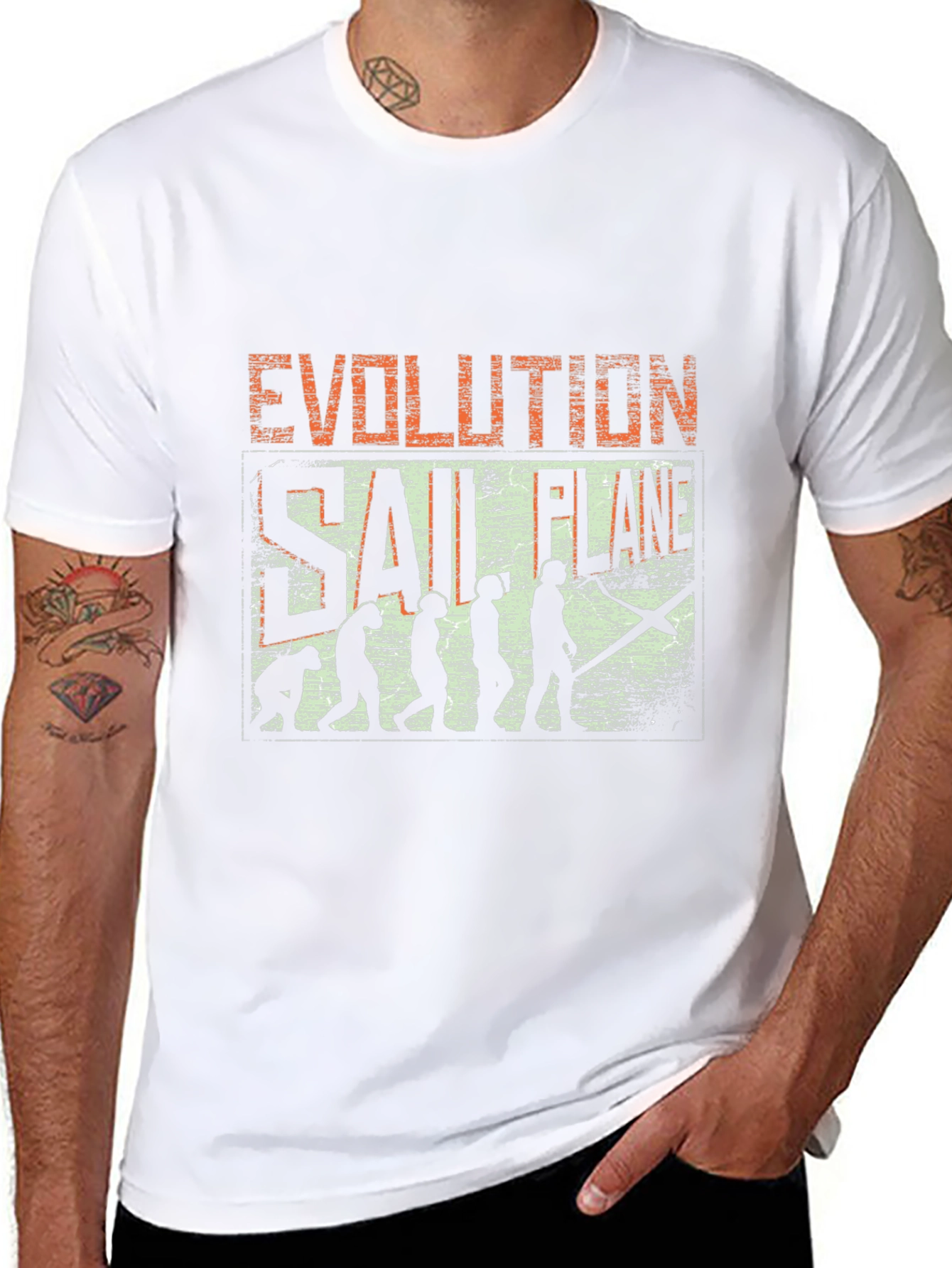 Evolution of Sail Plane T-Shirt