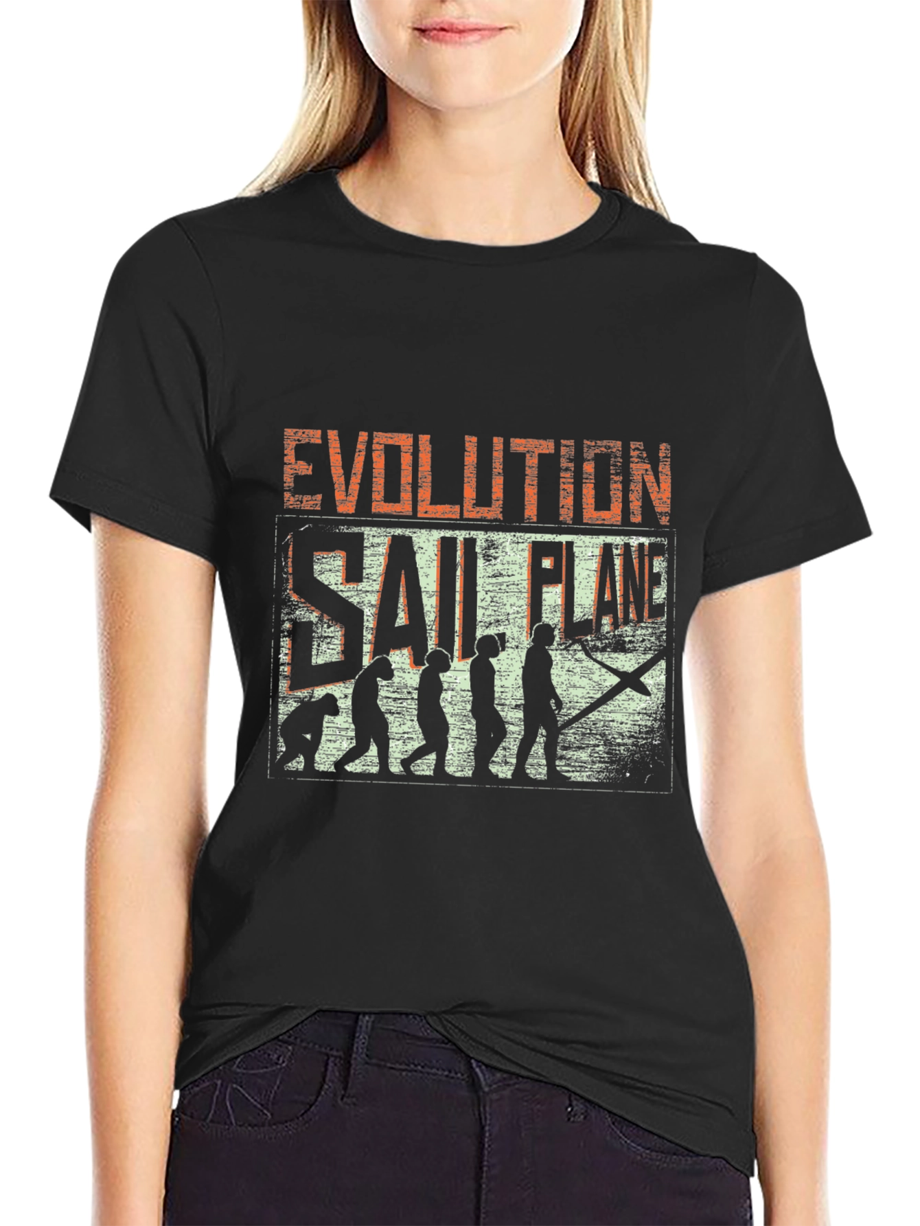Evolution of Sail Plane T-Shirt