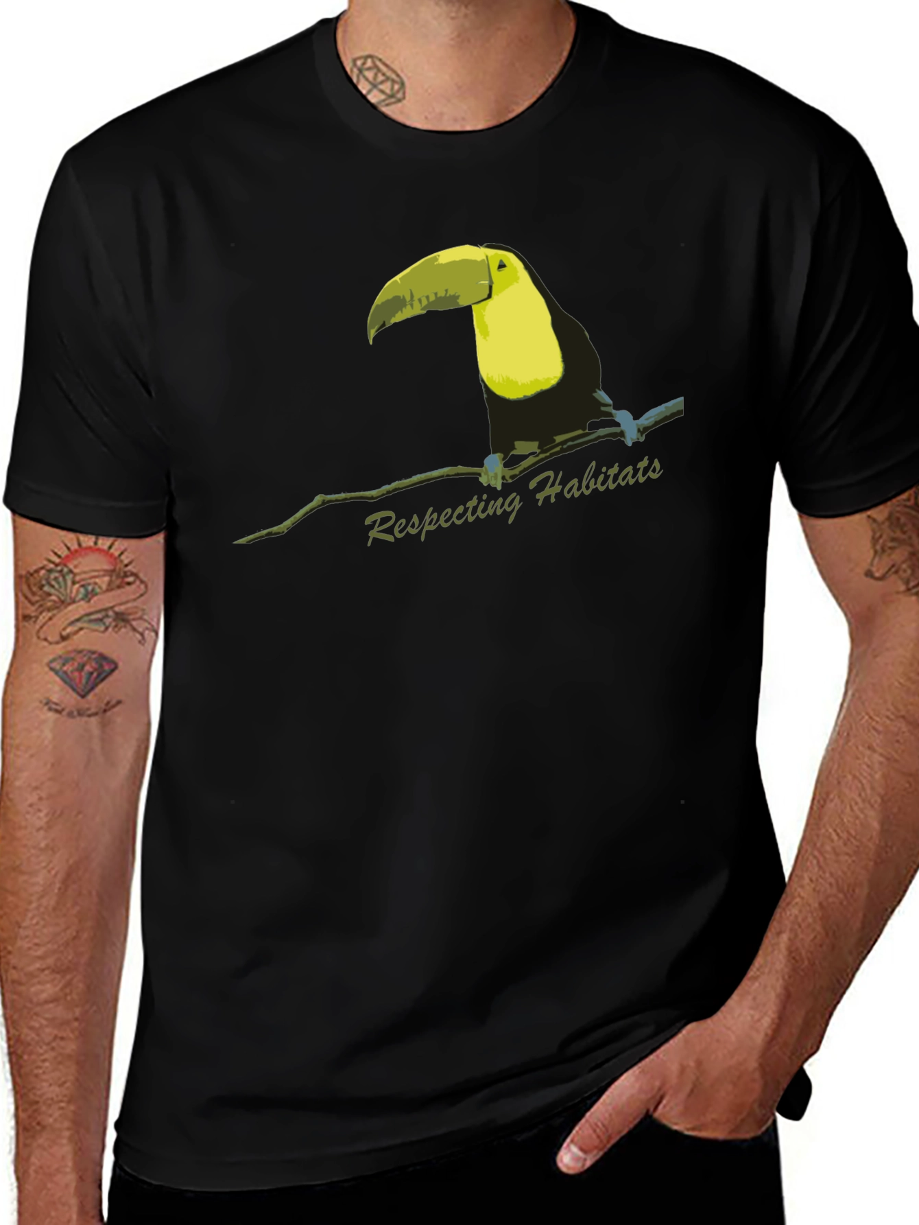 Respecting Habitats Toucan Bird T-Shirt