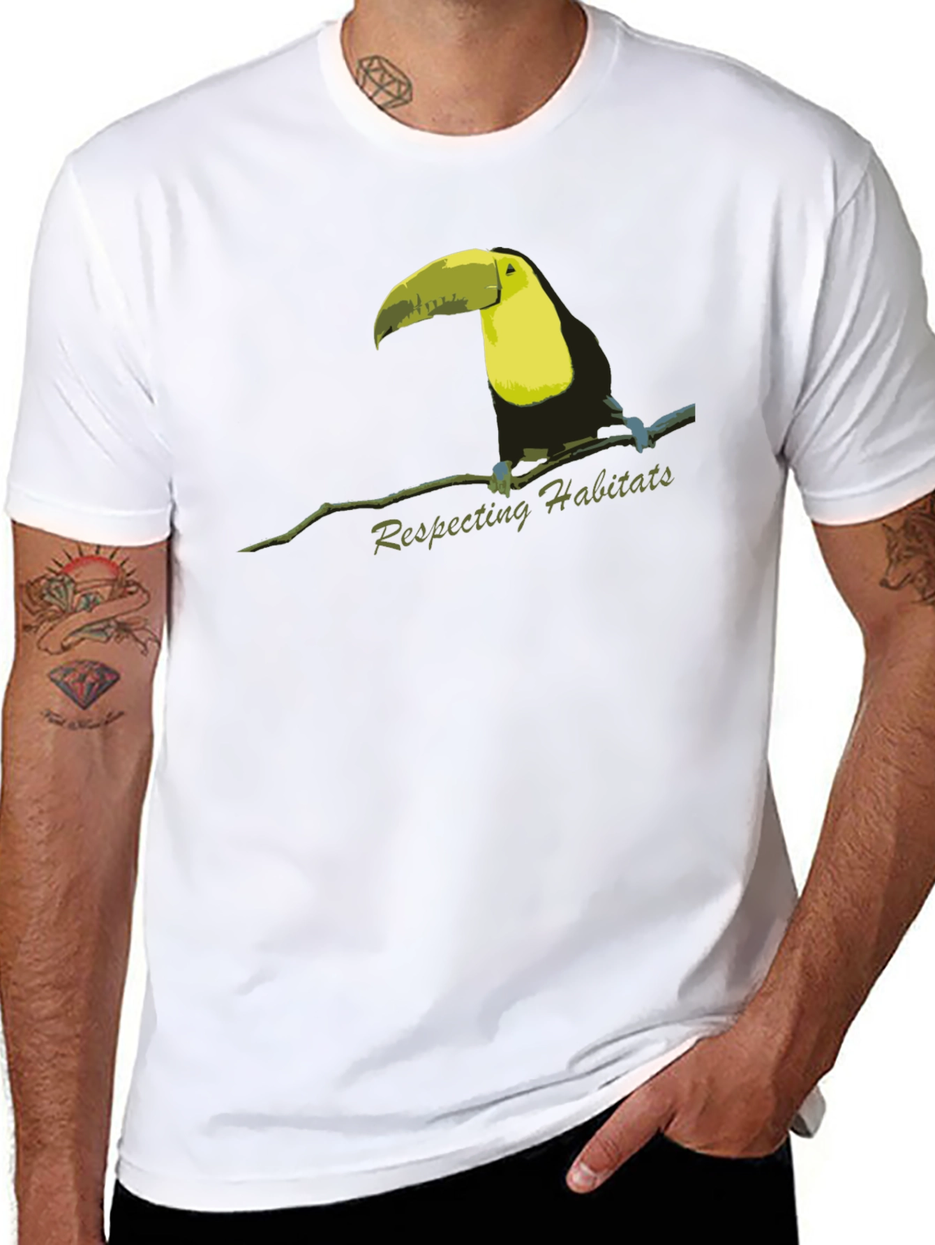 Respecting Habitats Toucan Bird T-Shirt